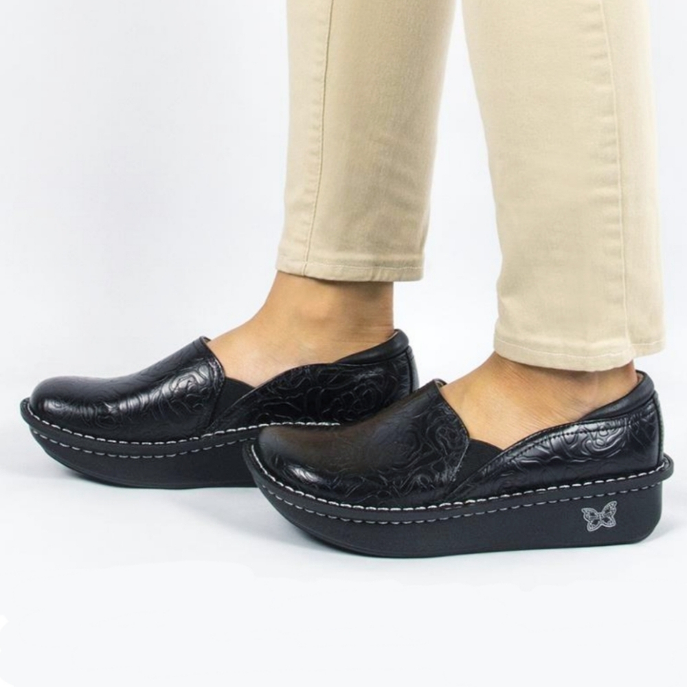 Alegria Debra Professional Nursing Shoes in "Navy Swish", Sz 38 (8-8.5), EUC